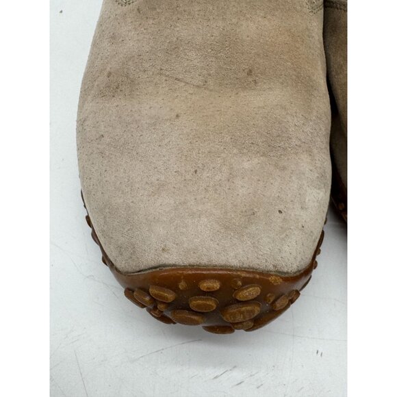 Merrell Womens Snow Mocs Suede Sheepskin Shoes Size 7 Beige Performance Footwear - Picture 10 of 14